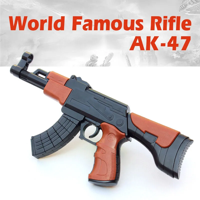 Kitoz сборка ружье винтовка AK-47 AK47 DIY строительные блоки 3D миниатюрная модель пластиковая игрушка подарок для мальчика Дети