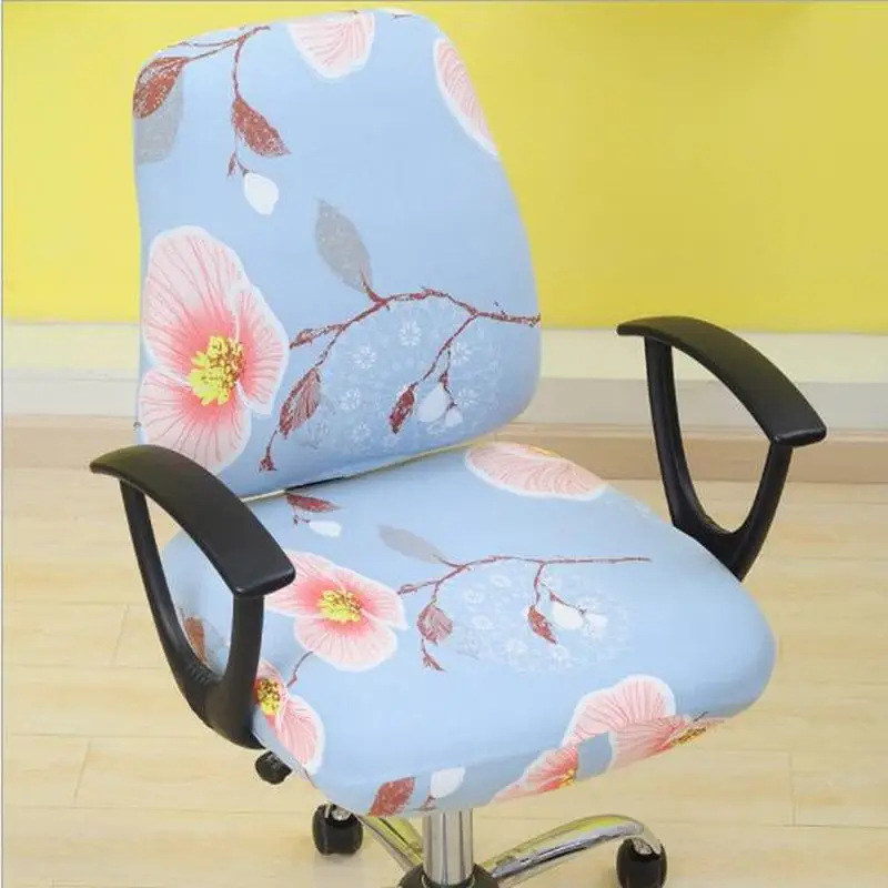 1 шт. универсальный размер для дома и офиса эластичный плиссированный цветочный Печатный чехол на стул сидение чехлы - Цвет: no (9)