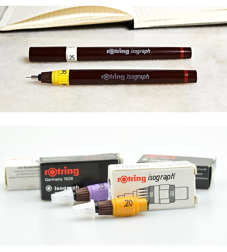 1 шт./лот Rotring Замена изографа 0,5/0,6/0,7/0,8/1,0/0,1/0,13/0,18/0,2/0,25/0,3/0,35/0,4/мм на выбор