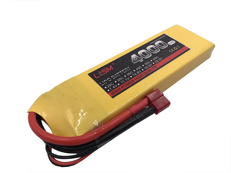 RC LiPo Battery 7.4V 4000mAh 30C 2S for RC Airplane Helicopter Aircraft Quadrotor Drone Li-ion Cell Batteria#30Y11