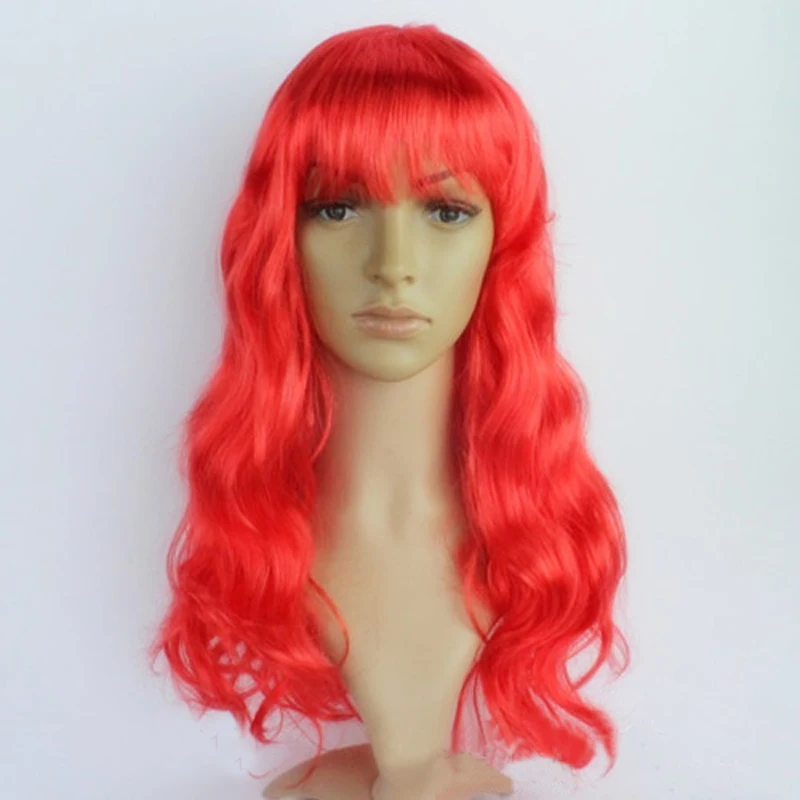 

Womens Ladies Long Wave Curly Fancy Dress Ciosplay Wigs Poop Party Costume Cheap