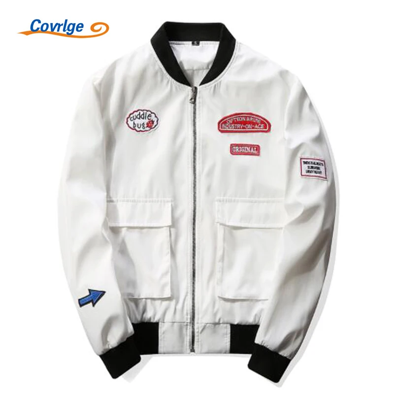 

Covrlge Jackets Men's Windbreakers 2017 Men's Spring Autumn Jacket Coat Brand-clothing Fashion Bomber Jacket Top Outwear MWJ043