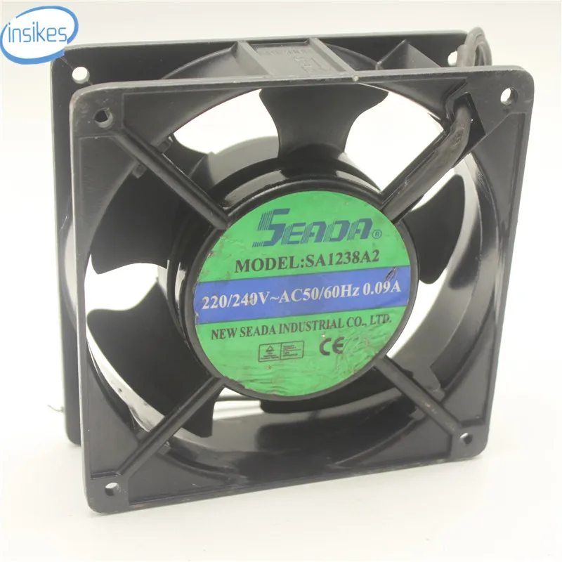

SA1238A2 Laser Welding Machine Cooling Fan AC 220V 0.09A 12038 12CM 120*120*38mm 2 Wires 50/60HZ