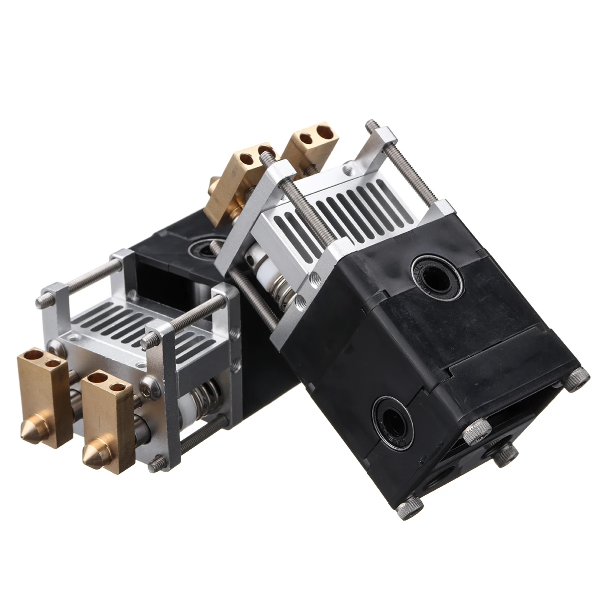 

1Pcs Dual Heads For 1.75/3.0mm Print head 3Dprinter 2 Extruder kit Nozzles 0.4mm Hotend Filament for Ultimaker