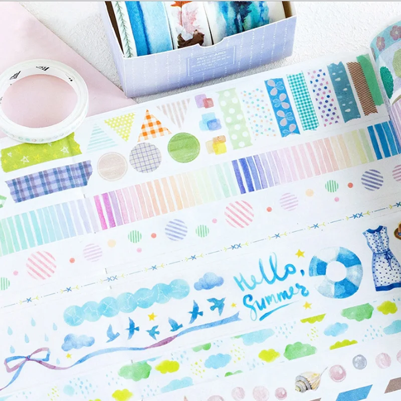 4 шт./кор. хорошей жизни серии комплект лента washi DIY декоративная лента для скрапбукинга изоляционная лента клейкая лента этикетка наклейка канцелярские