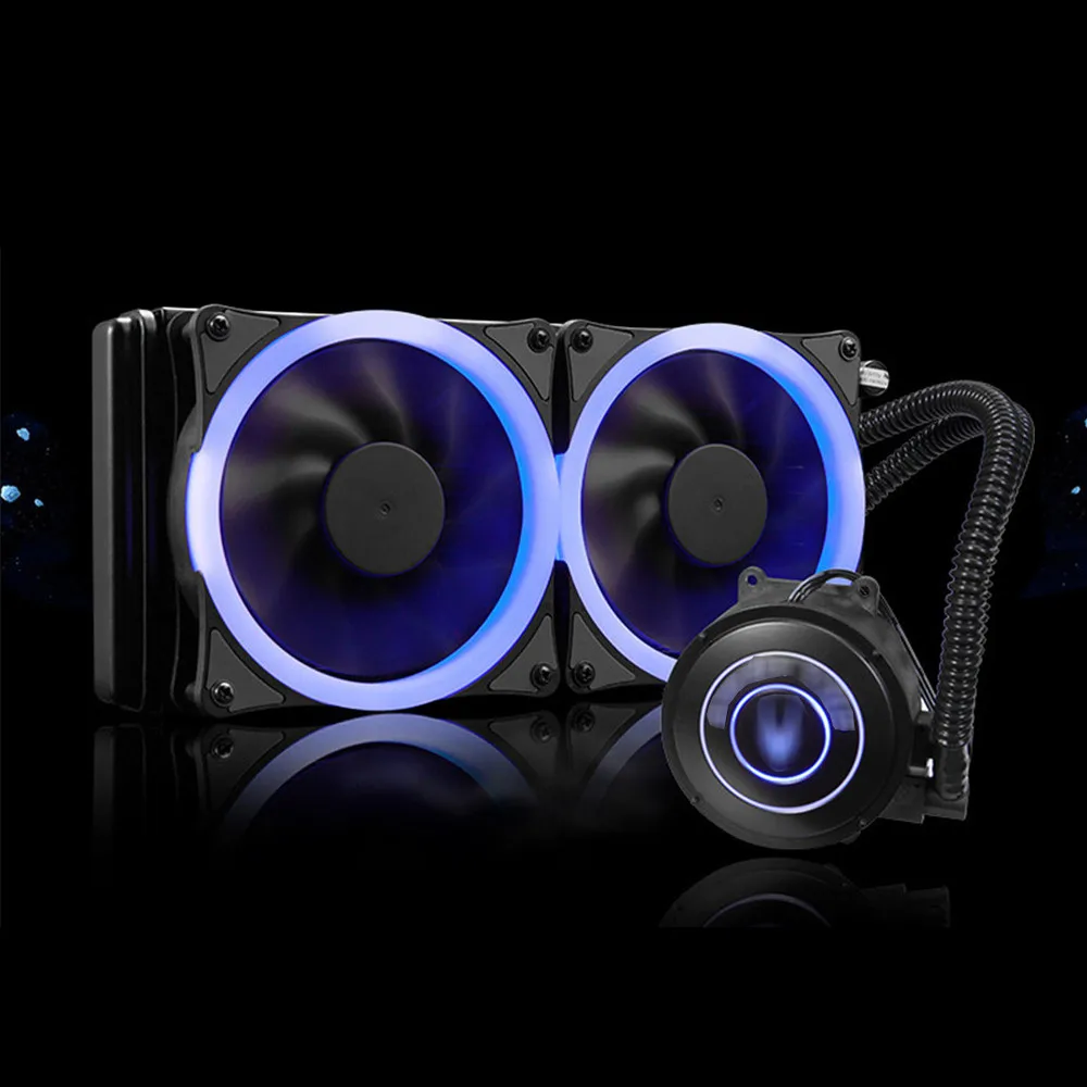Buy Single / Dual 120mm PWM LED Fan CPU Watercooling