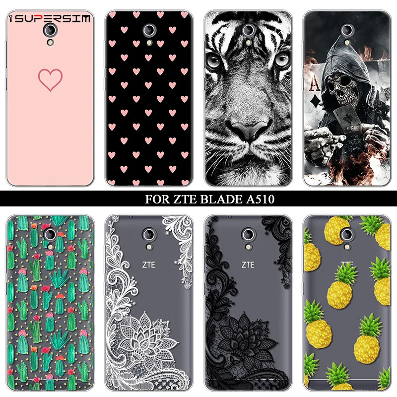 Case for ZTE Blade A510 Case 5.0 inch Accessories Cartoon Si