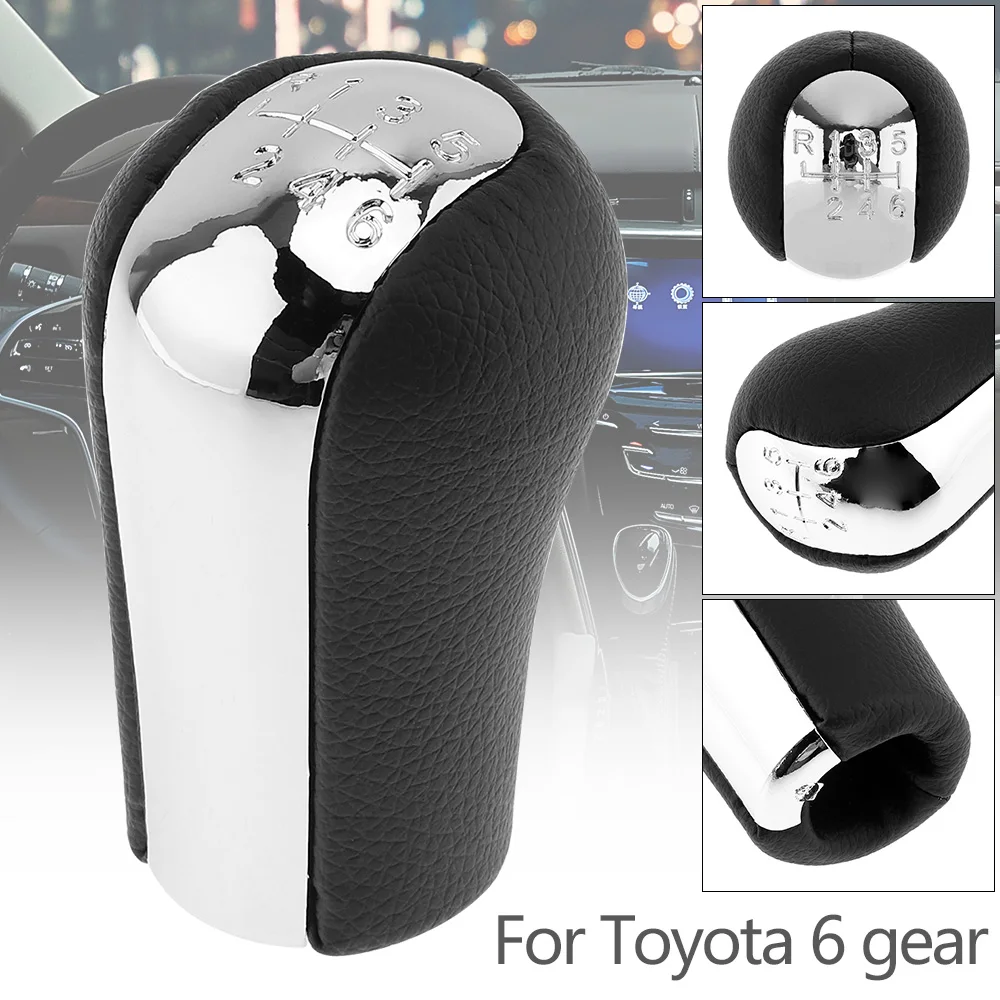 

Manual Transmission 6 Speed Car Gear Shift Shifter Knob Gearshift Knob for Toyota Corolla Verso Rav4 Yaris Avensis 6 Gear Models