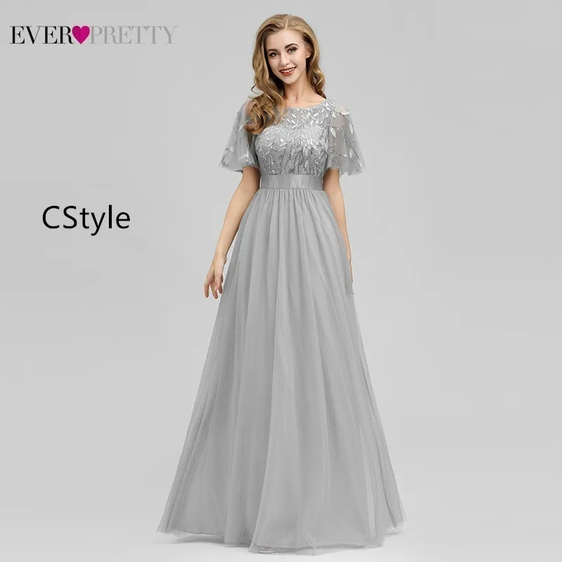 Женское вечернее платье Русалка Ever Pretty длинное блестящее драпировки тюль