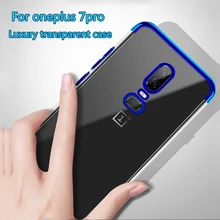 for Oneplus 7 pro Original Case Soft Silicone Flexible Anti-shock Slim Cover for Oneplus 6 6T 5T Transparent Cover Coque Fundas