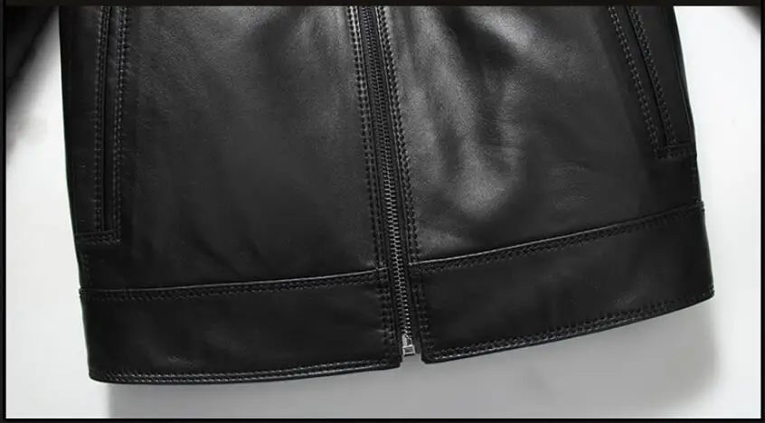 AYUNSUE, мужское пальто из овчины, зимняя куртка из натуральной кожи, мужские теплые куртки с подкладкой из натуральной шерсти, Chaqueta Cuero Hombre, T-89-1966, KJ1379