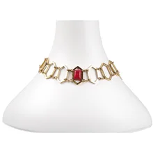 Game of Thrones Priestess Melisandre Necklace Pendants Red Crystal Choker Jewelry Women Girl Halloween Party Cosplay Accessories game of thrones melisandre red dress cloak cosplay costumes women dresses cape scarf party halloween christmas red women uniform