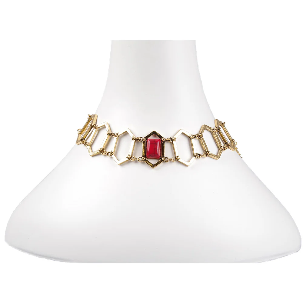 

Game of Thrones Priestess Melisandre Necklace Pendants Red Crystal Jewelry Women Girls Halloween Party Cosplay Costume Accessory