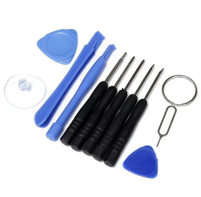 

200sets 10 in 1 Repair Pry Opening Tools With 5 Point Star Screwdriver kit For iphone xs xr xs max for samsung