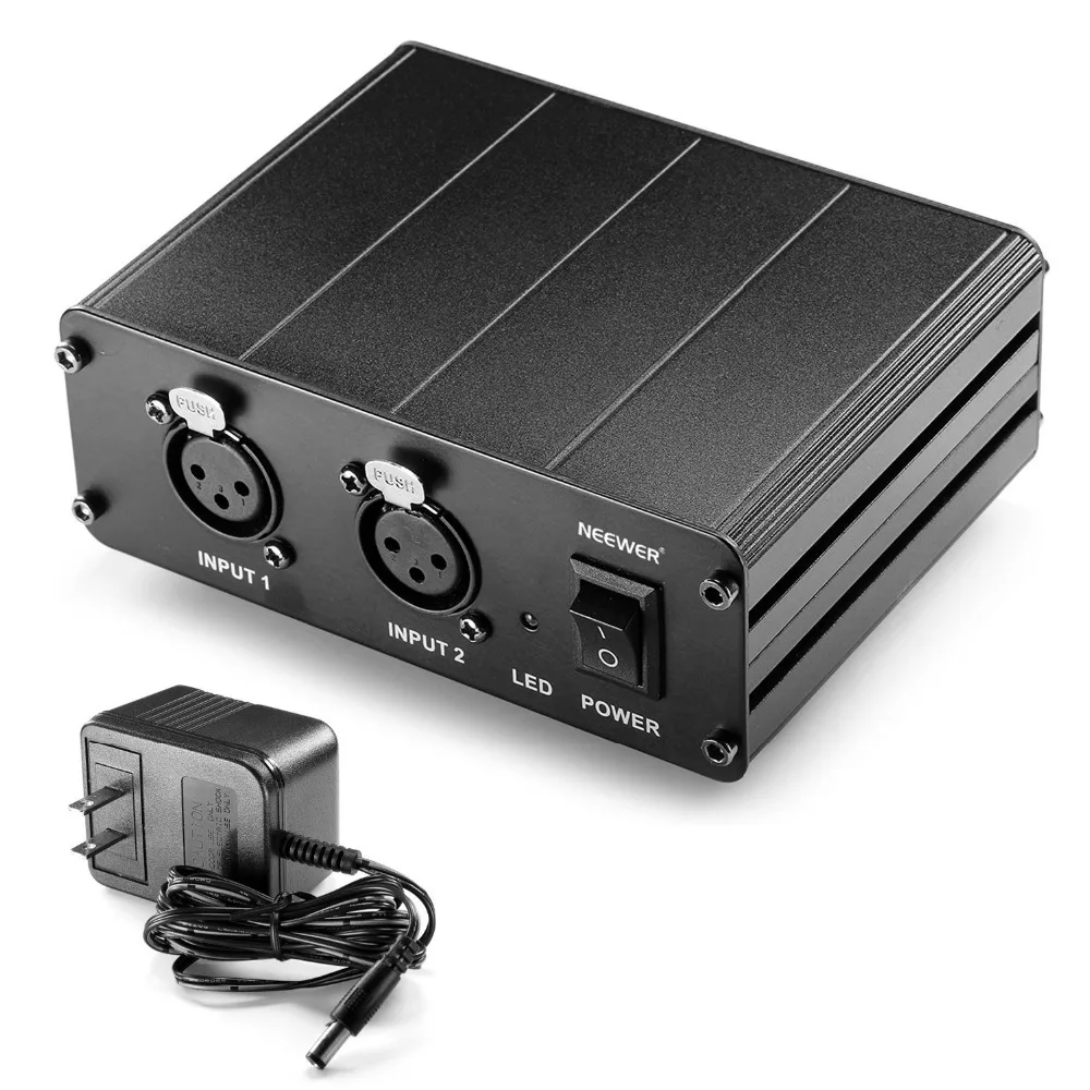 Buy Neewer 2 Channel 48V Phantom Power Supply+Power