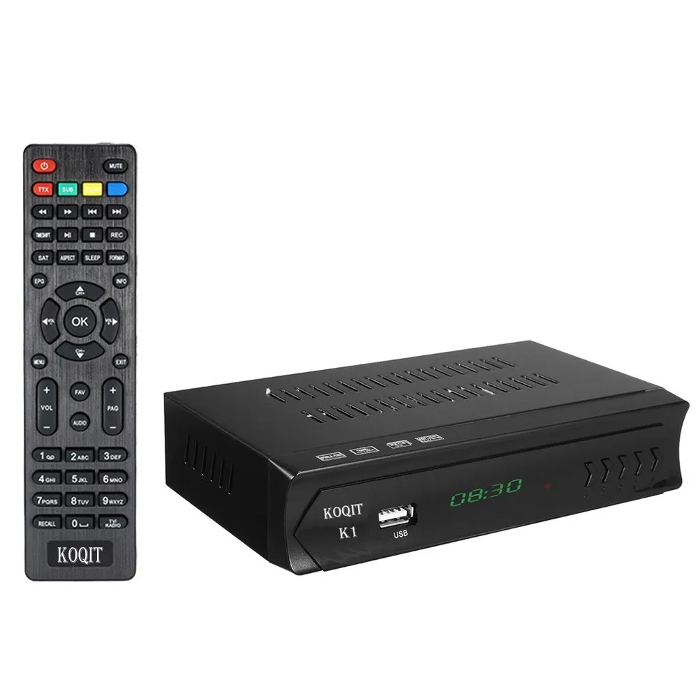 FTA тюнер DVB-S2 рецептор 1080P цифровой спутниковый ресивер IP tv Combo tv Box HD AC3(USB RJ45 Wifi) Youtube vu Biss Key Koqit K1