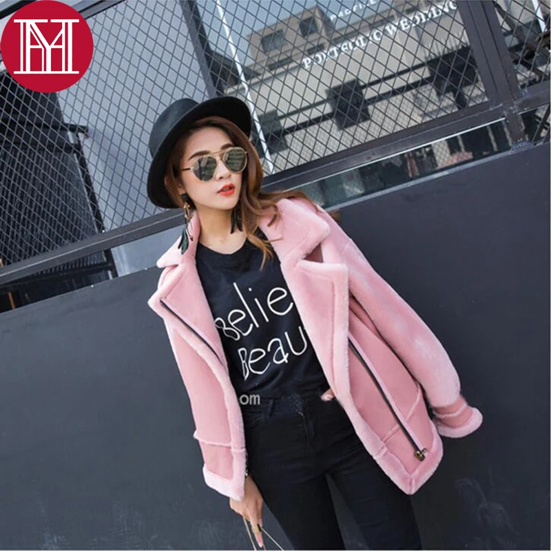

real fur coat for women fande lokar bomber jackets leather jacket 100% lamb fur coat women sheepskin coats shearling fur coat