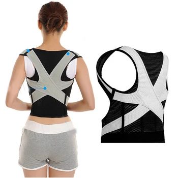 

Adjustable Support Straps Lower and Upper Back Brace for Back Support Back Straightener Helps with Keeping Good Posture