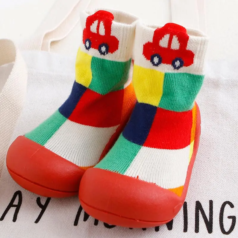 dkDaKanl Baby Stereo Cartoon Anti Slip Socks Shoes Kindergarten 3D Cute Bear Rubber Sole Baby First Walker Toddler Shoes