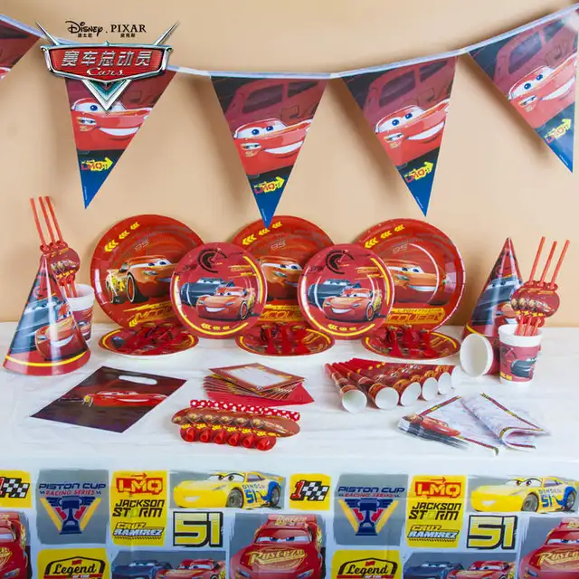 disney cars theme plastic tablecover lightning mcqueen mcqueen birthday theme