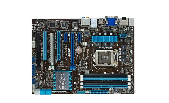 Материнская плата ASUS P8Z77-V LK LGA 1155 DDR3 32 Гб Z77 SATA3 USB3.0 конвертер-Переходник VGA DVI HDMI рабочего Материнская плата