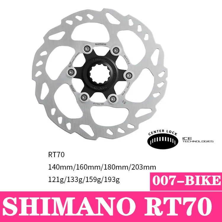 

2017 New Shimano SLX SM-RT70 rotor Disc Brake Rotor SM RT70 Center Lock Suit SLX 160mm Ice-technologies SLX M7000
