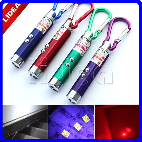 3 in 1 Outdoor Mini Aluminum Carabiner Keyring Torch Laser Pointer Flashlight EMS HW-50 | Лампы и освещение