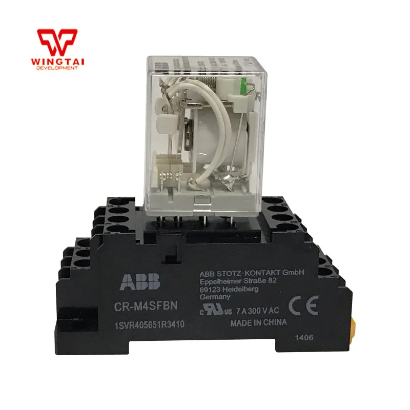 ABB Normally Closed Relay CR MX230AC4L With Relay Socket CR M4SFBN
