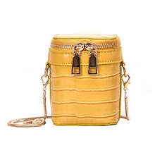 AUAU-Женская мини-сумка через плечо для девушек, сумочка и сумочка, модная женская сумка на плечо с каменным узором из искусственной кожи