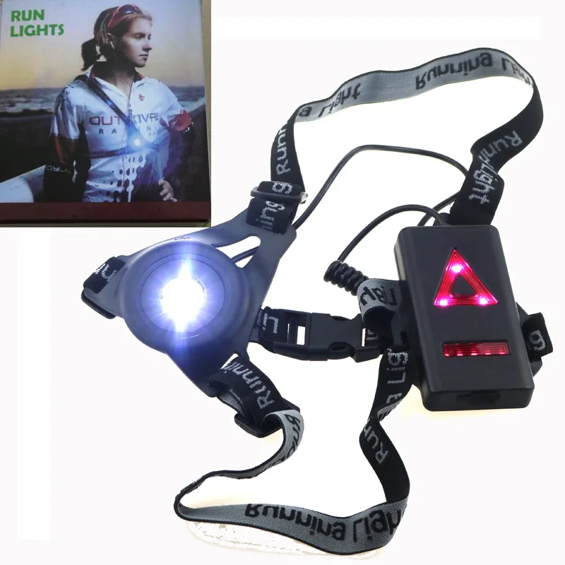 Outdoor Sport Night Running Light LED Warning Chest Light Hiking