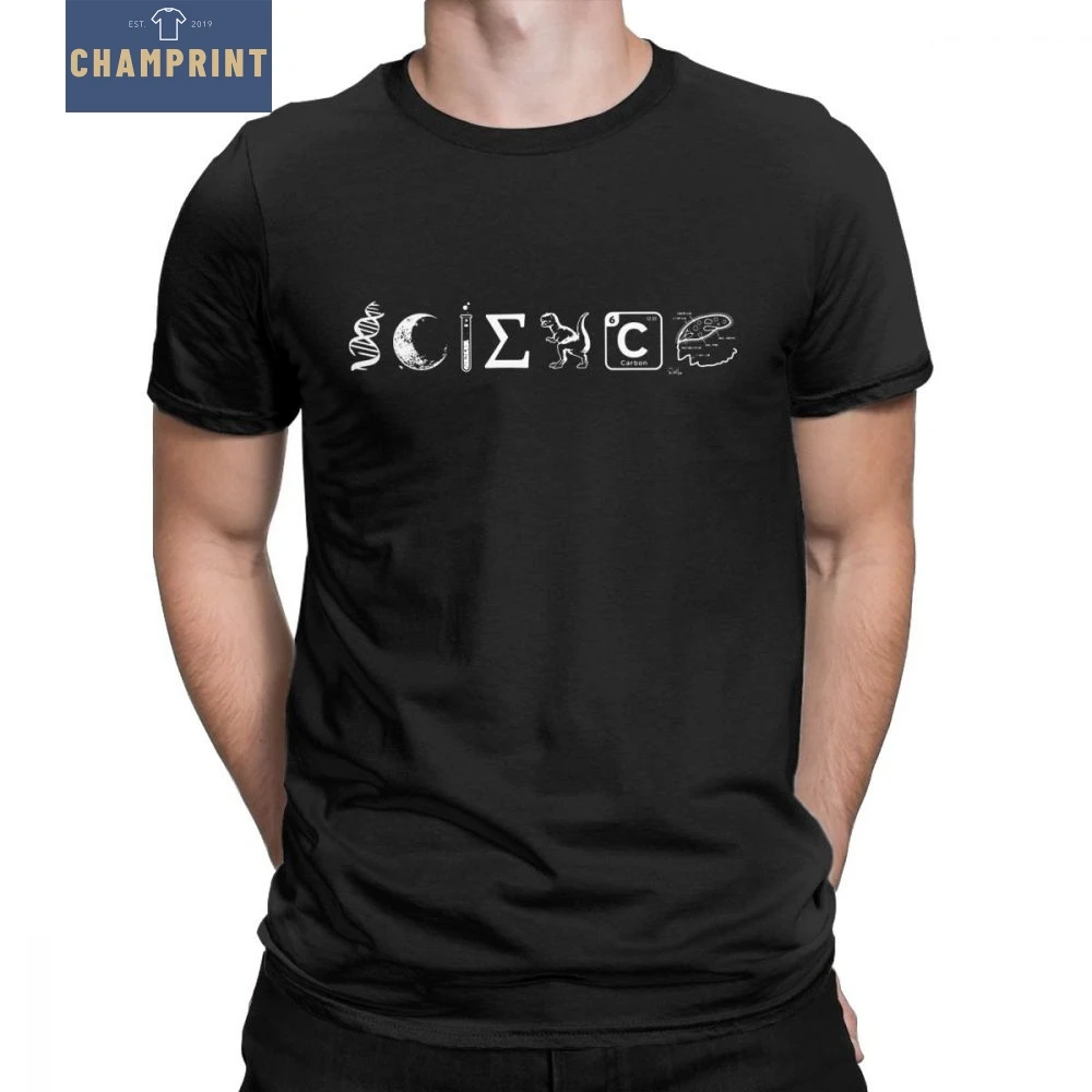 

Science Cosmos Men's T Shirts Nerd Geek Funny Cotton Short Sleeve Humor Tees Round Neck Graphic T-Shirt Clothes Plus Size