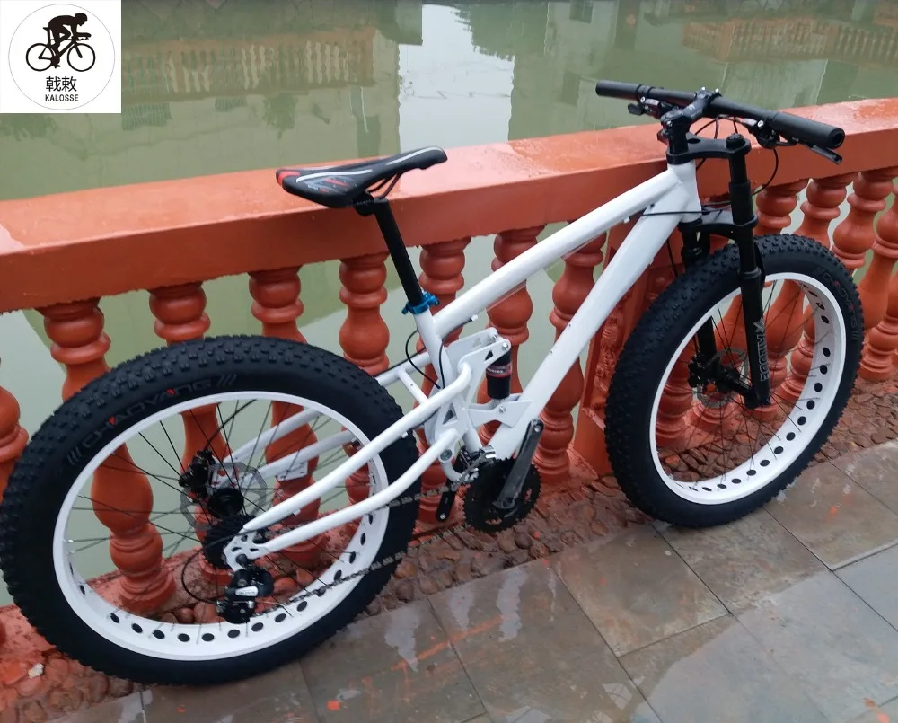 Discount Kalosse   30speed  Full suspension   Microshift   Fat bike  26*4.0 inch snow bike   fat bicycle mountain bike 4