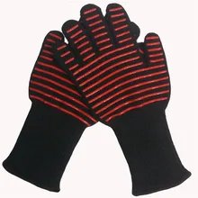 Горячая Линия перчатка термостойкая перчатка для барбекю защитный для рук от огня нагревание 932F кухонные прихватки для готовки