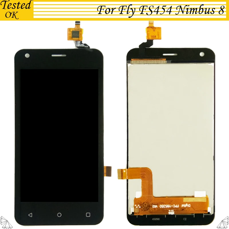 

100% Tested Working For Fly FS454 Nimbus 8 Touch Screen Digitizer And Lcd Screen Display Black White Color For FS 454 LCD