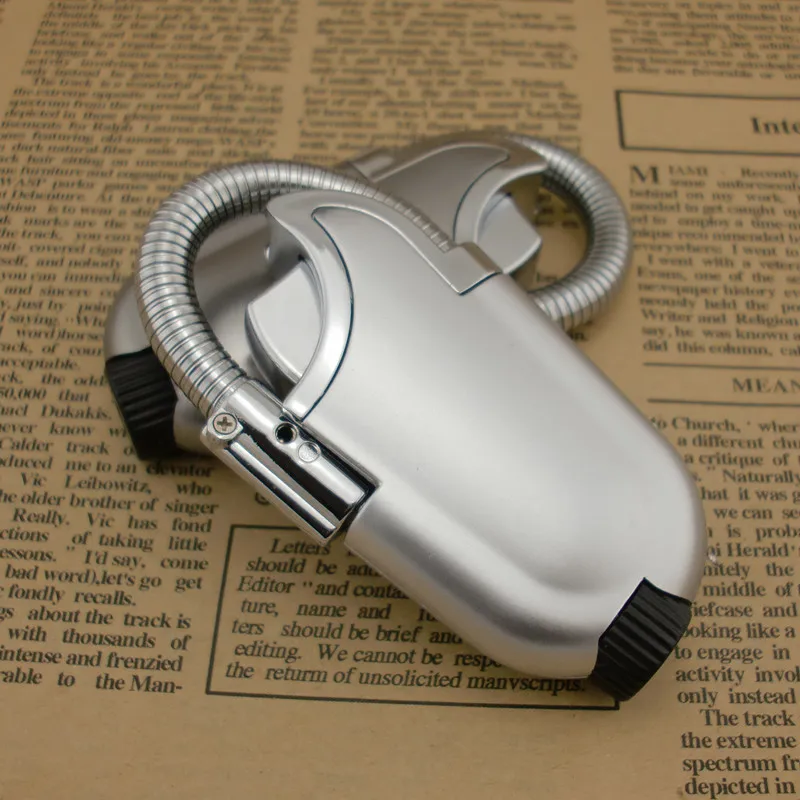 

New style There are lights Butane gas lighters Peculiar Bending Ignition metal Windproof torch lighter