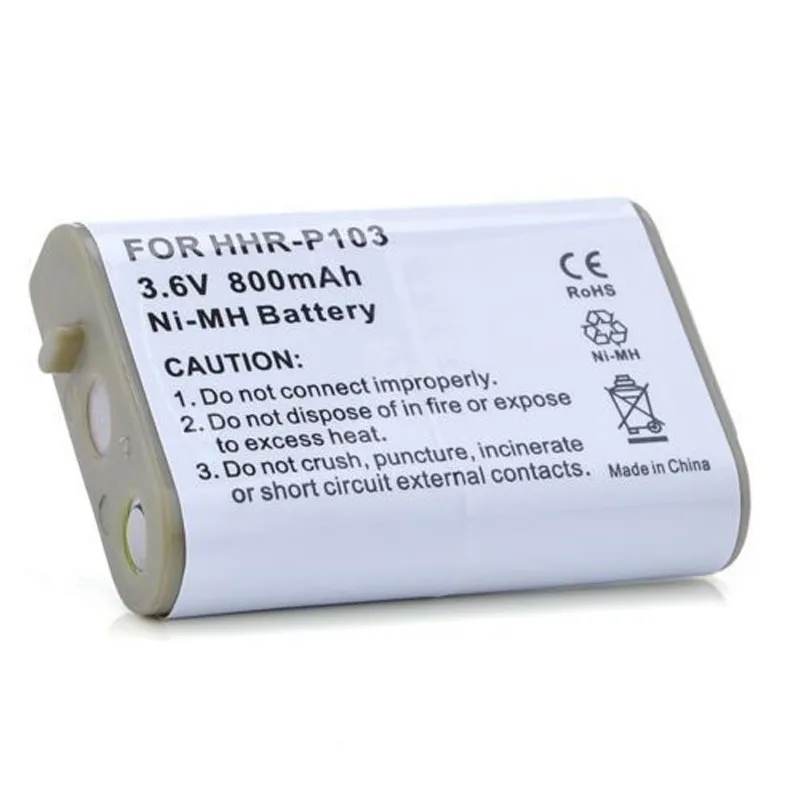 spesifikasi 3.6 V 800 mAh Ni MH Cordless Phone Baterai untuk Vtech 80 5808 00 00 89 1324 00 00 Untuk Panasonic HHR P103 Penggantian Baterai