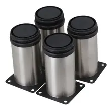 Регулируемая мебель из нержавеющей стали ножки шкафа набор из 4