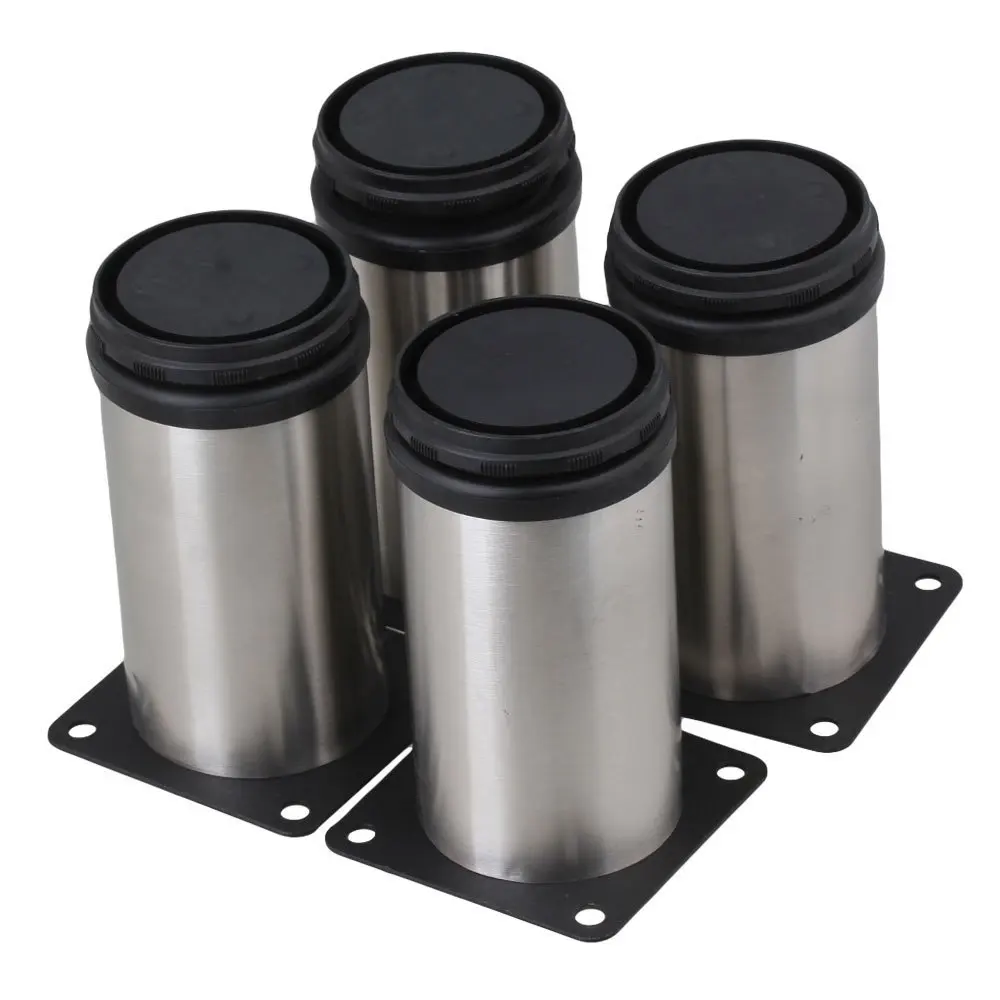 Stainless Steel Adjustable Furniture Cabinet Legs Set of 4