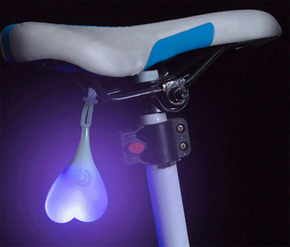 Водонепроницаемый велосипедный шар, силиконовый фонарь, креативный велосипедный ночник, необходимый светодиодный красный предупреждающий светильник, велосипедный светильник