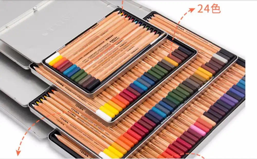 12 24 36 72 Color Water Color Pencils Art Hand Painted Design Tin Box For Lyra Rembrandt Oiliness Oily Lead Color Drawing Pencil Aliexpress