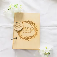 Уникальная надпись деревянная Гостевая книга на заказ Начальная деревянная Свадебная Гостевая книга индивидуальная деревянная книга для вечерние