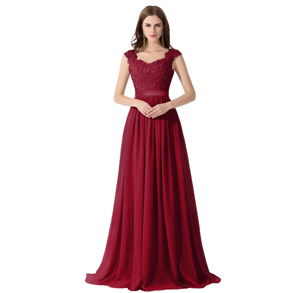 Formal-A-Line-Burgundy-Cap-Sleeve-Chiffon-Evening-Dresses-Long-2017-Sexy-See-Through-Party-Dress (1)