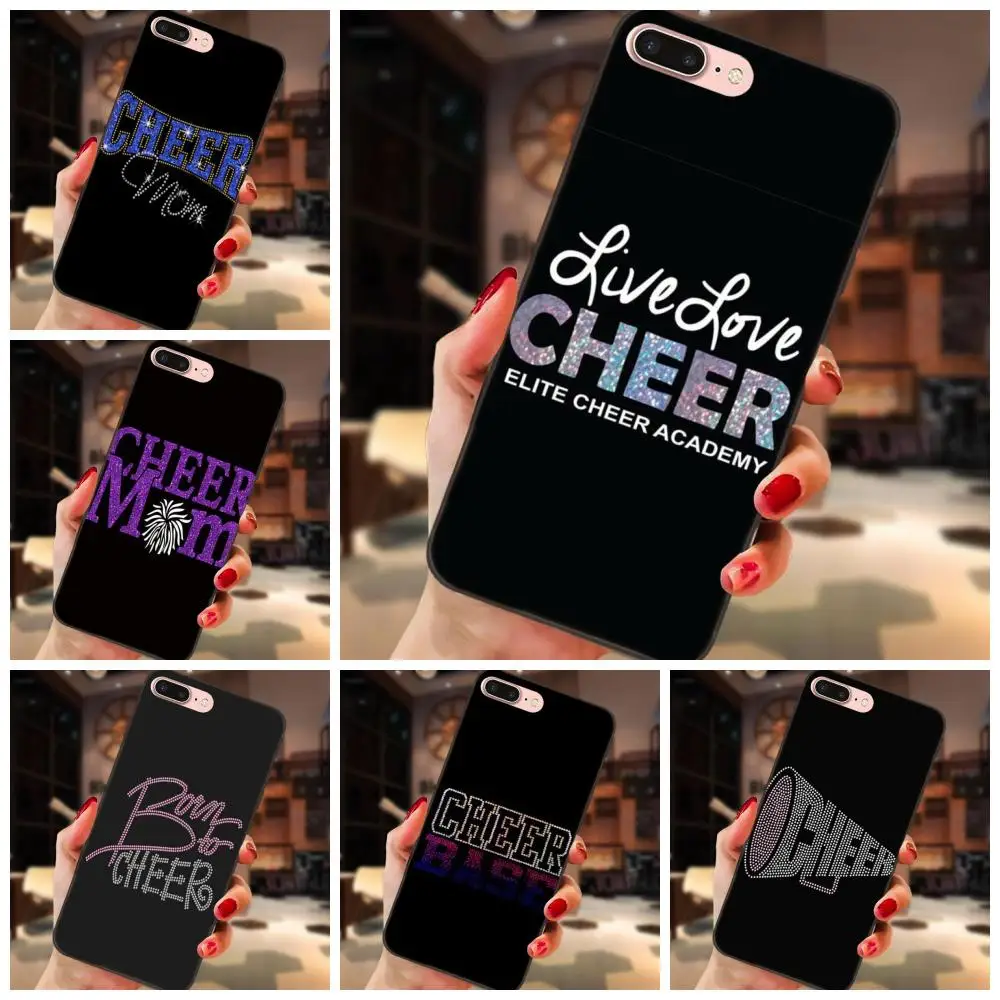 

For Samsung Galaxy A3 A5 A6 A6s A7 A8 A9 Star Plus 2016 2017 2018 Soft TPU Cell Case Cheers Cheerleader Bow To Toe