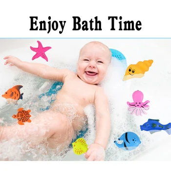 

Children's 12Pcs/Set Magnetic Fishing Parent-child Interactive Toys Game Kids 1 Rod 1 Net 10 3D Fish Baby Bath Toys Outdoor Toy