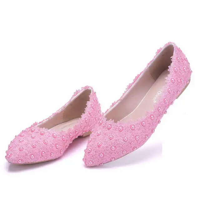 pink pointed flats