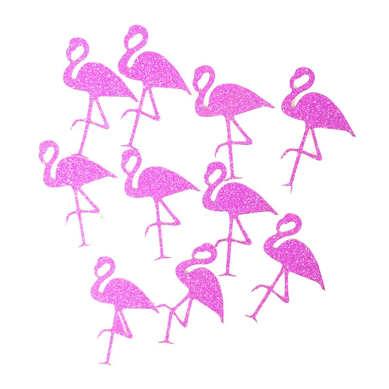 100 шт Фламинго Декор блестящая бумага наклейки Фламинго& ананас& Конфетти День рождения/девичник/Свадебные украшения