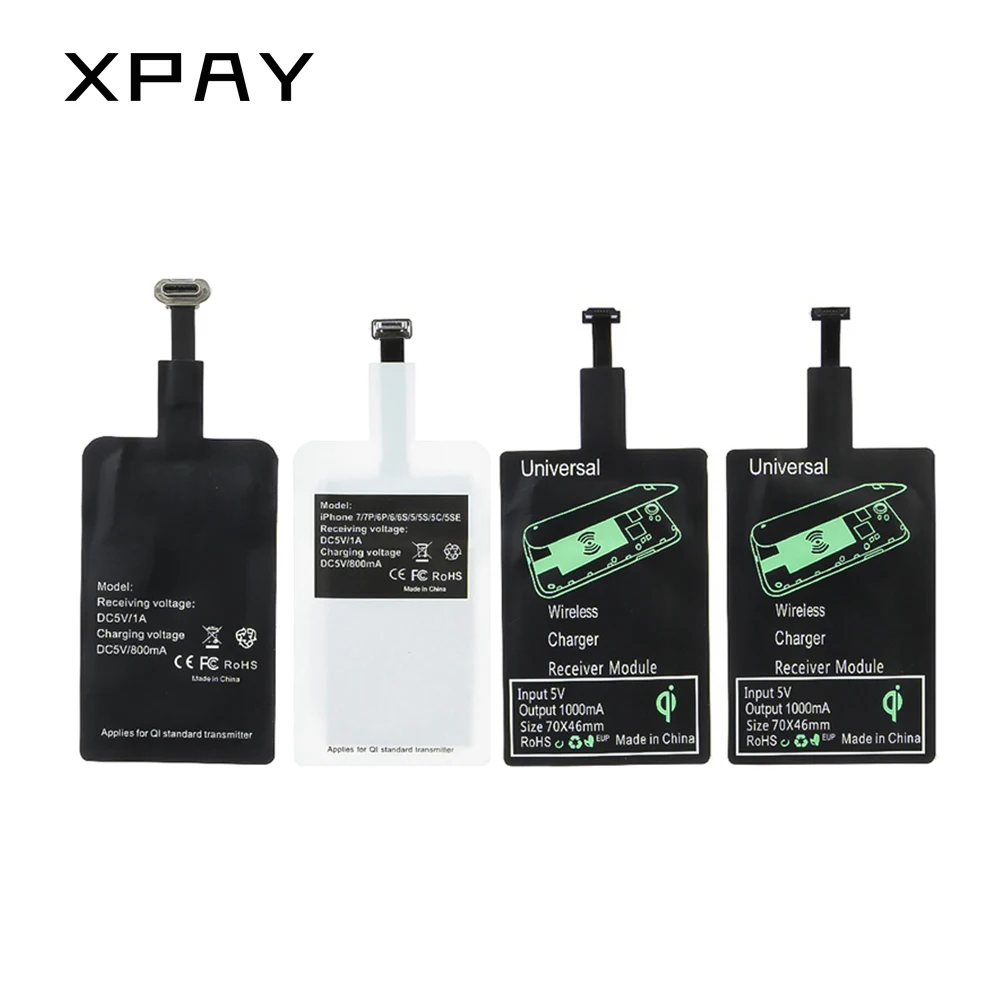 XPAY универсальный для Iphone беспроводной зарядный приемник микро USB Беспроводное