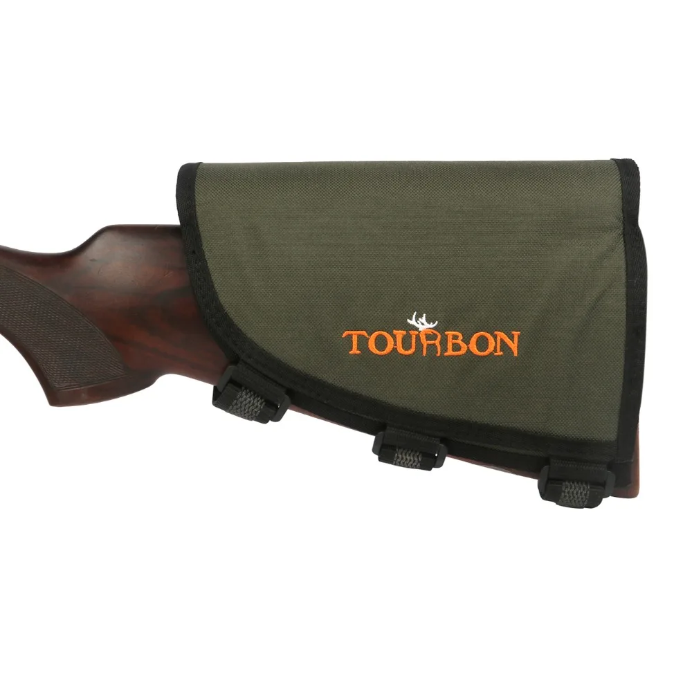 Cartuchos de Munição Titular com 3 Tourbon Caça Tiro Rifle Arma Buttstock Bochecha Resto Almofadas Ajustáveis Acessórios