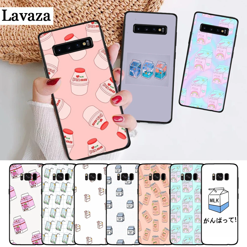 Kawaii японский молочный силиконовый чехол для Samsung S6 Edge S7 S8 Plus S9 S10 S10e M10 M20 M30 M40 |