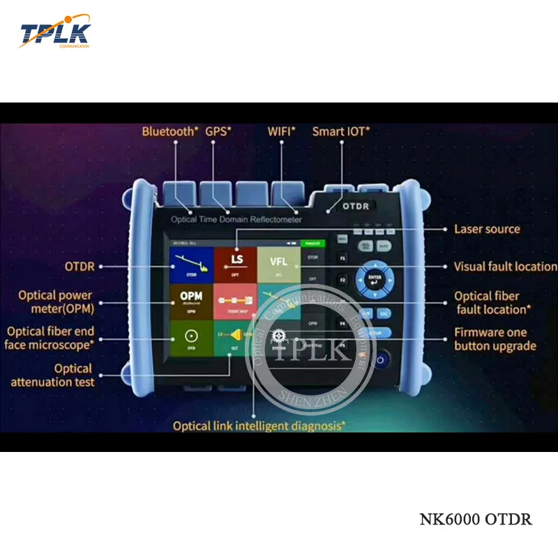 OTDR NK6000 1310/1550/1625nm 37/35/35dB волоконно-оптический детектор неисправностей SM оптического кабеля останова тестер